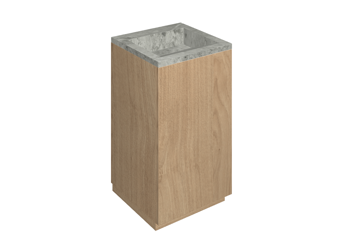 Cube Air Washbasin 50 Wood