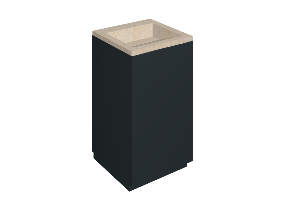 Cube Air Washbasin 50 Black