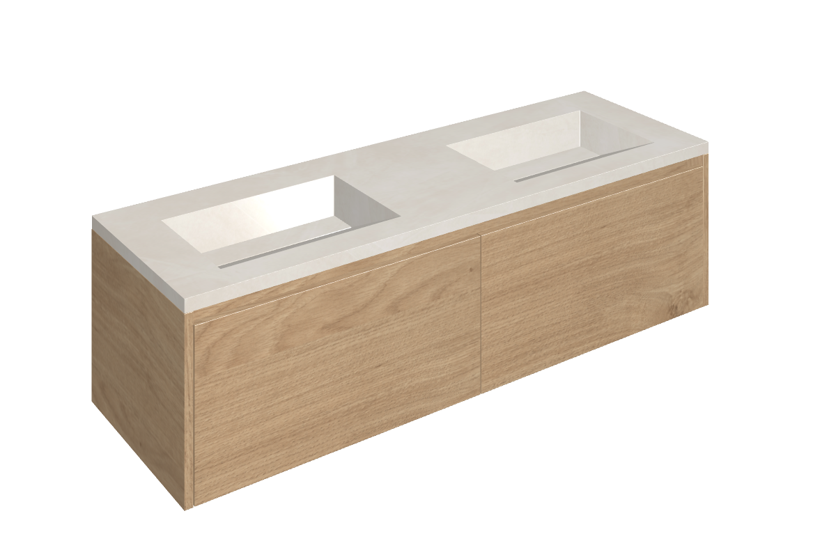 Fly Air Washbasin Duo 150 Wood